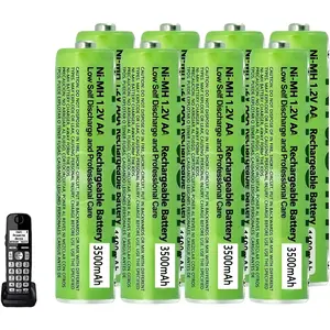 AA NiMH Rechargeable Batteries 1.2V 3500mAh High Capacity, Durable Replacement Batteries for Toys Remote Controls Microphones Mice LED Lights