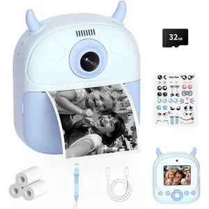 Camera  Print, Birthday  for   3-12, Selfie Digital Camera with 1080P Video & 2.4" Screen,  Camera for 4 5 6 7 8 9 Year Old Boys Girls