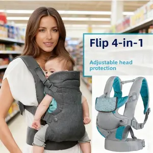 Baby Carrier Sling, Ergonomic Design, Convertible Front & Back Carry, Suitable for Newborns to Toddlers (8-30 Lbs)