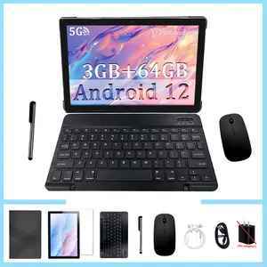 10.1 Inch Multifunctional Android Tablet: Android 12 Octa-Core Processor, Detachable Keyboard + Protective Case, Supports 5G WiFi, Perfect for Adults' Office Work & Family Entertainment, Multiple Colors Available, Great Holiday Gift Idea, Wireless Tablet