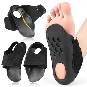 1 Pair Black Arch Support Insoles - XO Leg Pronator Half Cushion, Wearable Heel Covers for All-Year Round Use, Comfortable Polyester Material, Ideal for Casual Attire, Casual Wear Insoles |   Ergonomic Insole Design |   Durable Insole Support