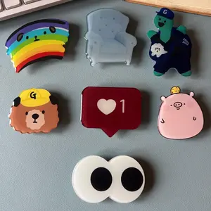 RESTOCKED Cute Funny Cartoon Phone Grip, Phone Grip Smartphones Secure Hold Stand Novelty Gift Unique Stand Mount Kindle Holder Coo, Case