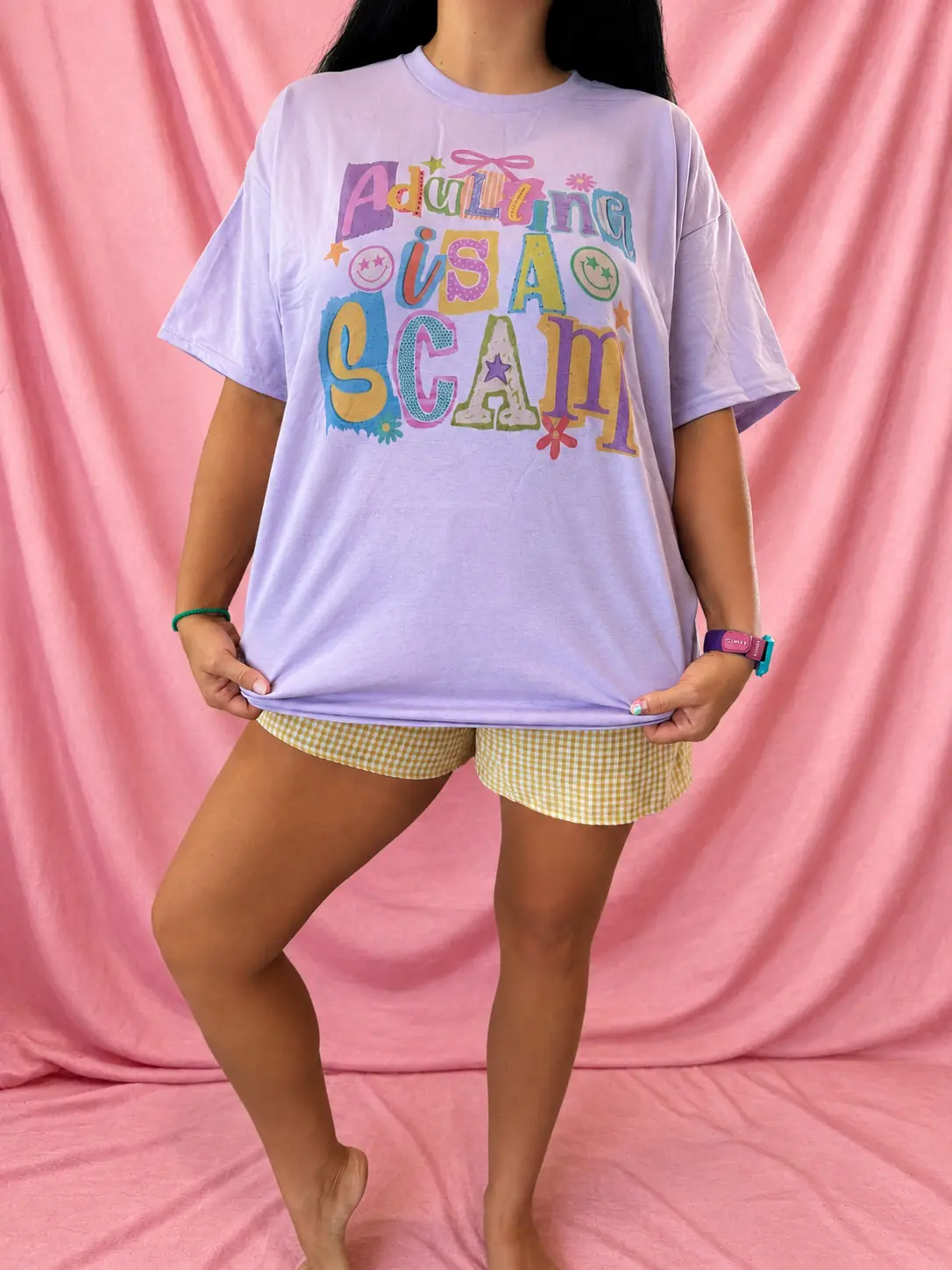 Adulting Is A Scam Graphic Tee