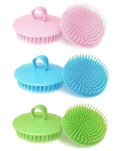 6 Pcs Scalp Massager Shampoo Brush, Plastic Shower Head Dandruff Comb, Washing Scrub Brushes for Kids Toddler Men Women Pets