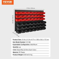 37" x 21" - 4 Plates with 48-Pack Bins