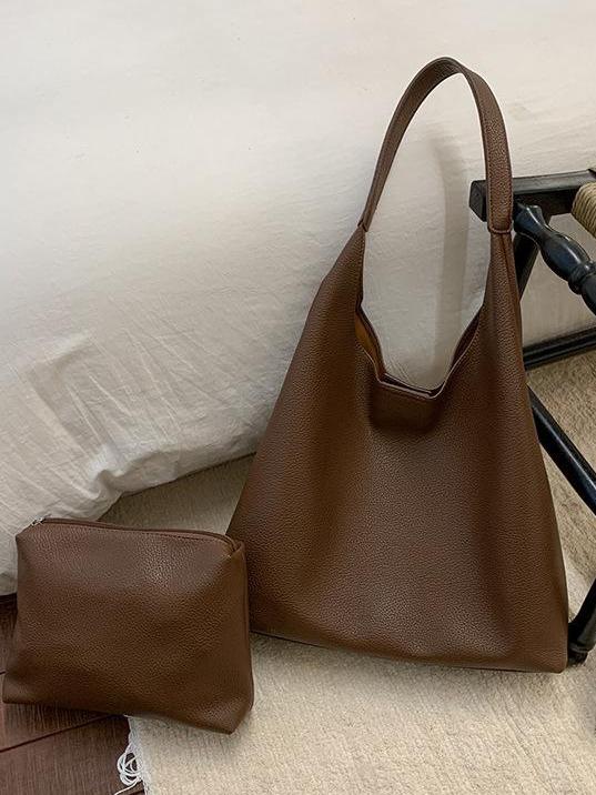 Hobo Bags for Women Soft Vegan Leather Shoulder Handbag Slouchy Tote Purses Large Capacity Material Stylish bag with pouch Hobo Bags for Women Soft Vegan Leather Shoulder Handbag Slouchy Tote Purses Large Capacity Material Stylish bag with pouch