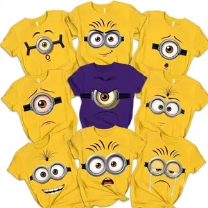 [FREESHIP] Unisex Minions Family  Couple T-Shirts, Family T-Shirts, Funny Teams Shirts, Minions T-Shirt, Funny T Shirt, Couple T-Shirt, Casual Cotton Fit, Soft Comfortable Short Sleeve, Unisex & Adult