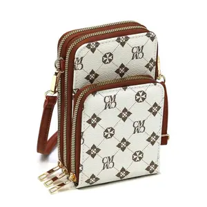 Fashion World Monogrammed Crossbody Bag Cell Phone Purse