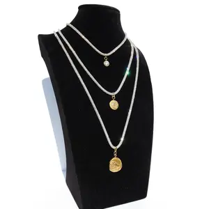 Zodiac Trio Rhinestone Necklace - Interchangeable Charm Clasps