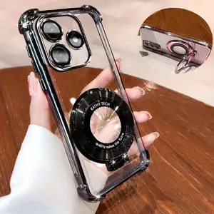 for 2 pac in 1 for Honor 400 5G/ Honor 400 Lite5G/ Honor 400 Pro 5G/ Honor 400 Ultra 5G/ Honor 300/ 300 Pro/ 300 Ultra Ring Bracket Case - High Quality Clear Coat TPU Case for 2 pac in 1 for Honor 300/ Honor 300 Pro/ Honor 300 Ultra Phone Case