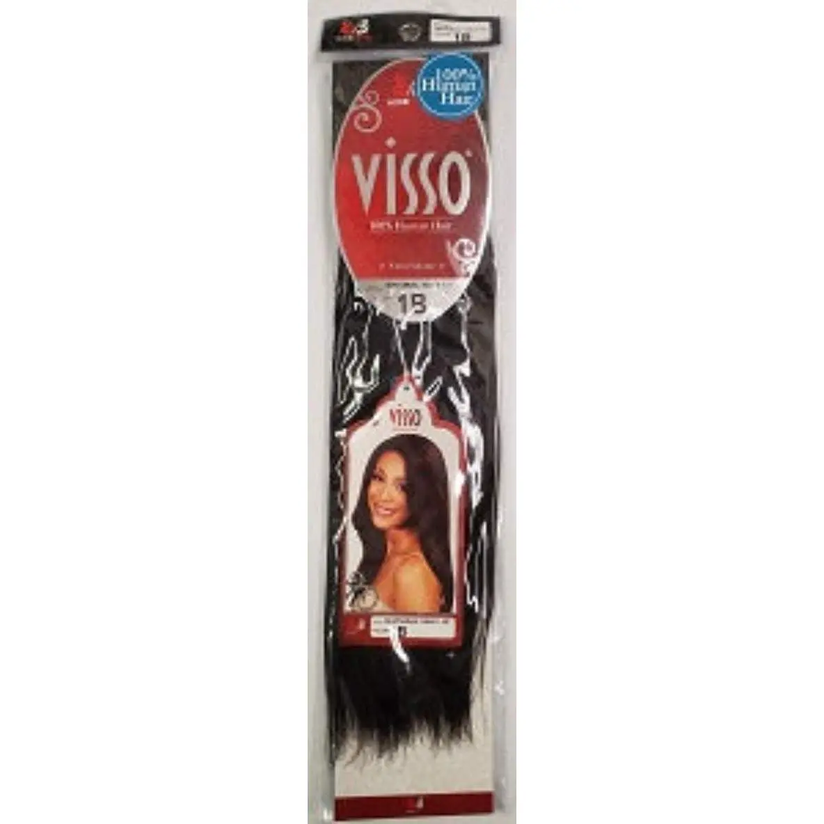 Bobbi Boss Visso 100% Human Hair Weave, 12 inch, 1B, Smooth Luxurious Texture, Unisex