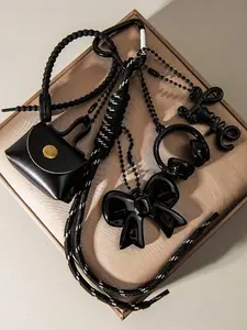 Mini Bag Earphone Bow Love Keychain Pendant, Cute Accessory for Bags, Perfect Gift Idea, Stylish and Functional, All Seasons