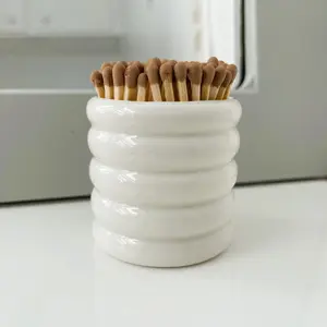 Vanilla Girl Match Holder and Striker Vanilla Girl Aesthetic Match Holder for Candles and Incense Perfect for Bathroom for Guests Gift for Her Gift for Friend