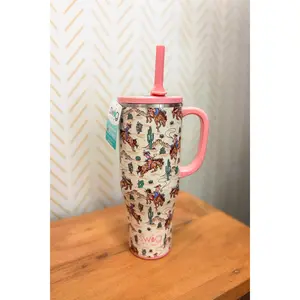 40oz Swig Leakproof Mega Mug, Giddy Up