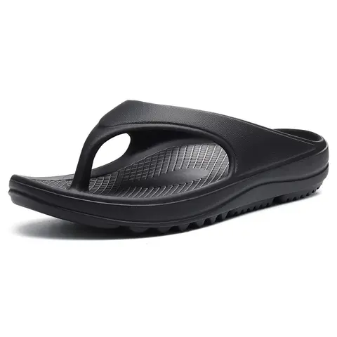 KIDMI Flip Flops for Women Orthopedic Flip Flop Sandals With Arch Support Beach Walking Thong Cushion Sandals Slip On Lightweight Shower Shoes