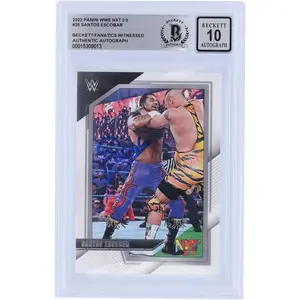 Santos Escobar WWE Autographed 2022 Panini NXT 2.0 #26 Beckett Fanatics Witnessed Authenticated 10 Card - Fanatics Authentic Certified