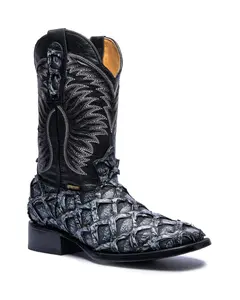 JP Western Boots - Ceniza Pirarucu Embossed