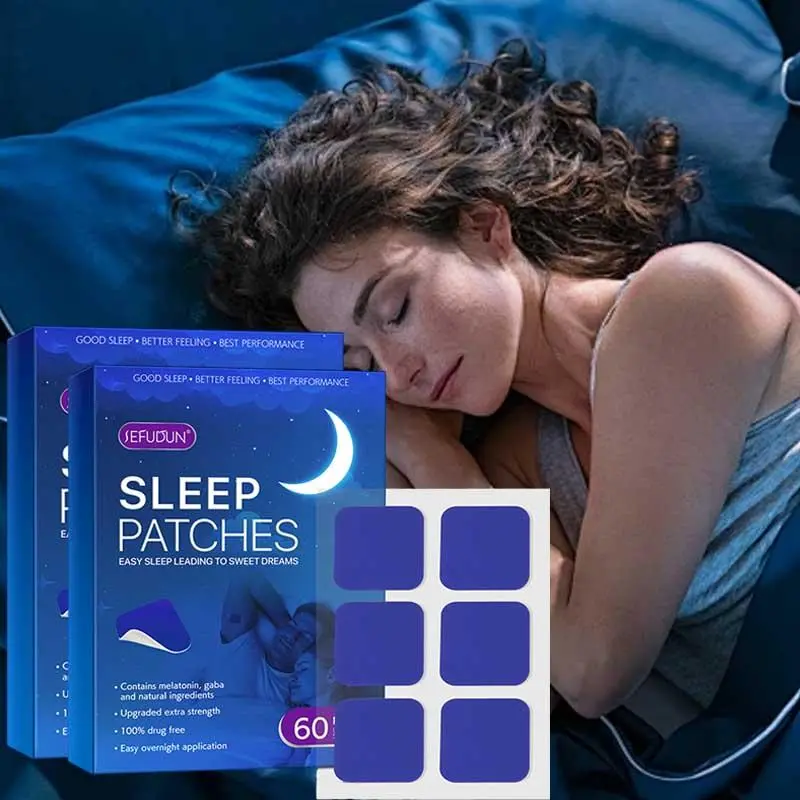 Sefudun Sleep Aid Patch 2 Boxes, 60 Patches Per Box, Promotes Better Sleep Quality, Natural Ingredients, Easy Application, Effective Relief