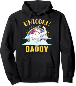 Unicorn Daddy - Funny Magical Fitness Bodybuilder Dad Pullover Hoodie - Terrancecar Shop 44B08KZ7NJFJ
