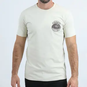 Cowboy Vintage Graphic T Shirt Men Modern Fit Stretch