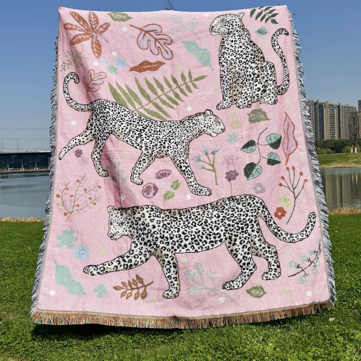 Leopard Pattern Blanket, Leopard Print Blanket, Soft Throw Blanket, Decorative Blanket, Washable Blanket for Bed, Sofa, Chair, Picnic, Outdoor Camping, Bedroom Refresh Decor, Blankets for Sofa