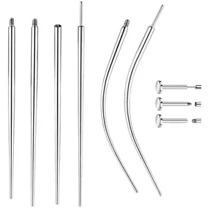 Tools For Changing - Threader Tool With Ball Grabber Flat Earring Nose Taper Insertion Body Flatback Screw Kit 16g 18g