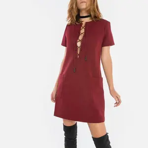Safari Dress in Bordeaux by Kendall + Kylie