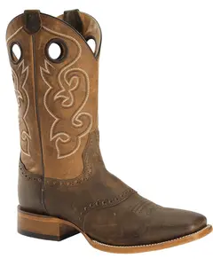 Cody James Men's Saddle Vamp Western Boot Broad Square Toe - Bb02