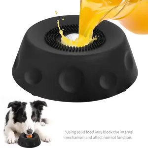 Valentines Gift for Pets,Slow Feeder Dog Bowls [Built-in Rolling Ball],for Liquid Treat, No Spill Bone Broth DogLicking Bowl, Multi-Purpose Puppy Yogurt FeederBowl for All Breeds Dietary Supplement/Post-opNutrition Feeding.