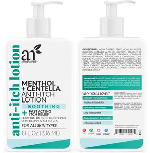 Anti-Itch Lotion – 8oz Fast Relief with Menthol & Centella – Soothes Bug Bites, Poison Ivy, Chicken Pox & Allergies – Hydrating, Non-Greasy Formula for All Skin Types