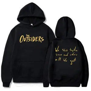 The Outsiders Quote Hoodie – We Stick Together Graphic Pullover, Vintage Movie Inspired Streetwear Unisex Casual Hoodie