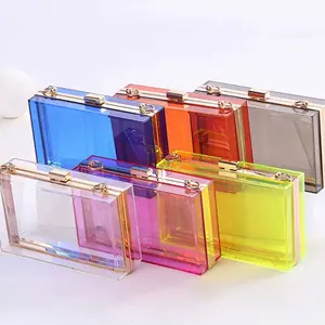 Concert Clear Clutch Purse - Transparent Design in Multiple Colors for Concert Use Durable Pouch Pvc