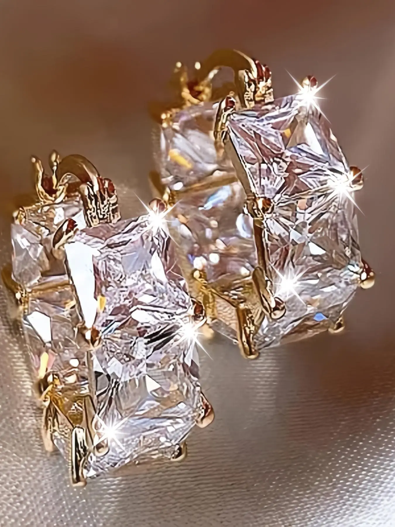 S925 Sterling Silver Rhinestone Decor Dangle Earrings, High Quality Earrings, Fashion Jewelry for Party, Daily Clothing Decor, Trendy All-match & Exqu