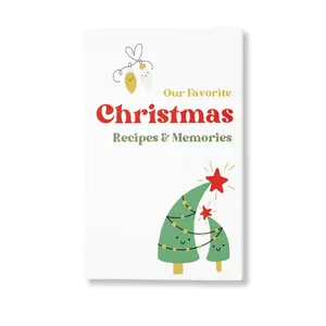 Our Favorite Christmas Recipes & Memories Book - 6x9 Holiday Keepsake Journal, Capture Recipes and Family Moments, Minimalist Retro Design