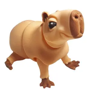 Fleximech Capybara Large 6.5" L Articulated 3d Printed Exotic Pet Fidget Toy Figure