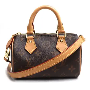 Pre-owned Louis Vuitton Canvas Shoulder Bags Nano Speedy Monogram 2way Shoulder Bag