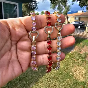 Heart bracelet gold plated