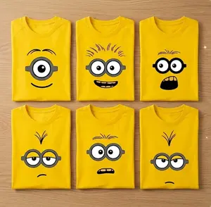 [FREESHIP] Minion Family Shirt, Lover Funny the Minion T Shirt, Funny Minions Shirt, Y2K Streetwear T-Shirt, Unisex Crew Neck, Vintage Hip-Hop Sports Graphic, Casual Cotton Fit, Soft Comfortable Short Slee
