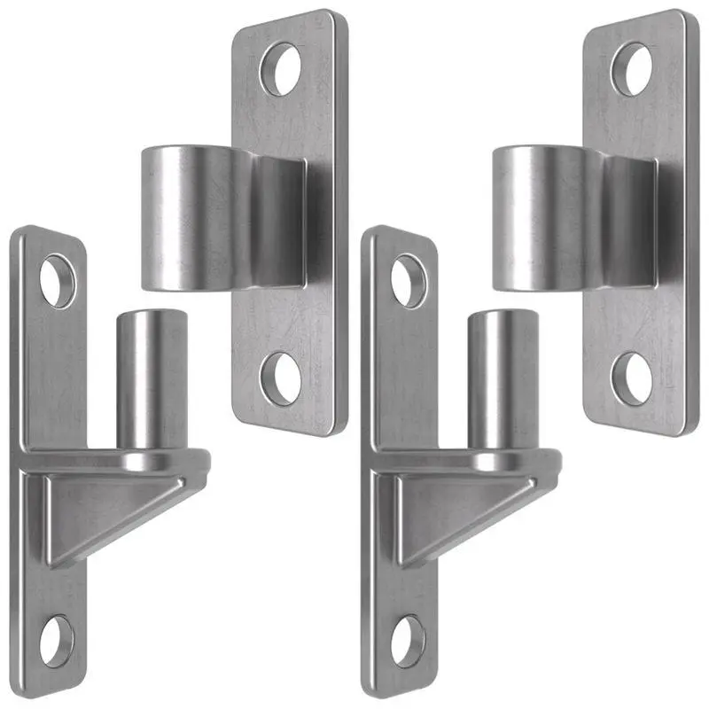 Gate Hinges, 304 Stainless Steel Gate Hinge, One-Piece Heavy Duty 5/8 Inch Pin,for Farm Gates,Load-Bearing Up to 600 Lbs