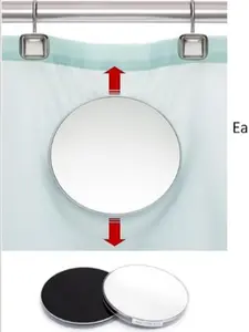 Adjustable Magnetic Shower Mirror - Shatterproof Glass Reflection Accessory