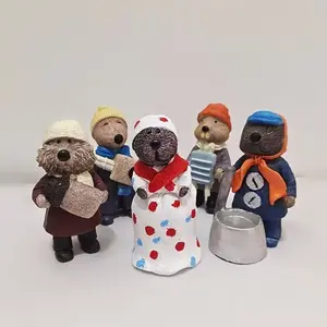 Art Doll Statues, Resin Otter Dolls, Emmett Band, Mini Dolls, Resin Animal Decorations, Mouse Decorations, Home Decor, Gifts, Festival Decor, Ornaments
