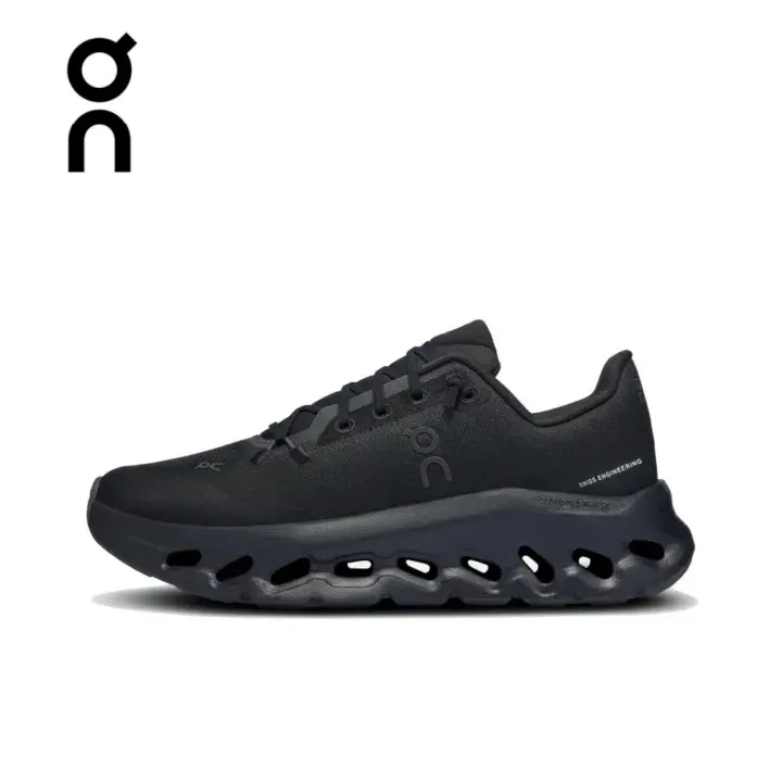 On Cloudtilt All Black Sneakers Unisex Mesh Cushioned Thick Sole Lifestyle Running Shoes