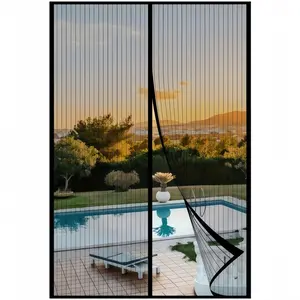 Magnetic Screen Door, Tool-Free Installation, Dual Fixing Design, All-Season Use, Pet-Friendly, Modern Frame