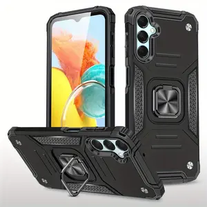 For Samsung Galaxy A15 5G Case Ring Stand Hybrid Armor Shockproof Rugged Hard Phone Case Smartphone Cellphone Cover Protection Casing Screen Protector