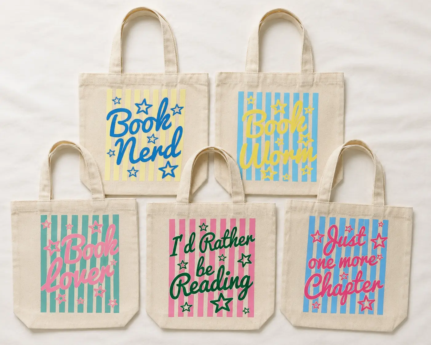 Book Tote Bag (1 Pc Random)