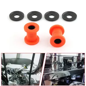 High Elastic Rubber Shock Absorber for Harley Handlebar Base Cushion Ring, Steel Core Inner Liner, Fits Touring 1983-/softail 2018