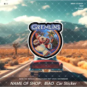 "Little Monster" Cultural Influence 80s Movie Phenomenon Stickers - Car Decals, Bumper Sticker Decoration, Waterproof, Anti-UV, Fog Effect, Vinyl Stickers, Suitable for Cars, Laptops, Helmets, Motorcycles, Toolboxes, Refrigerators, Scooter Stickers