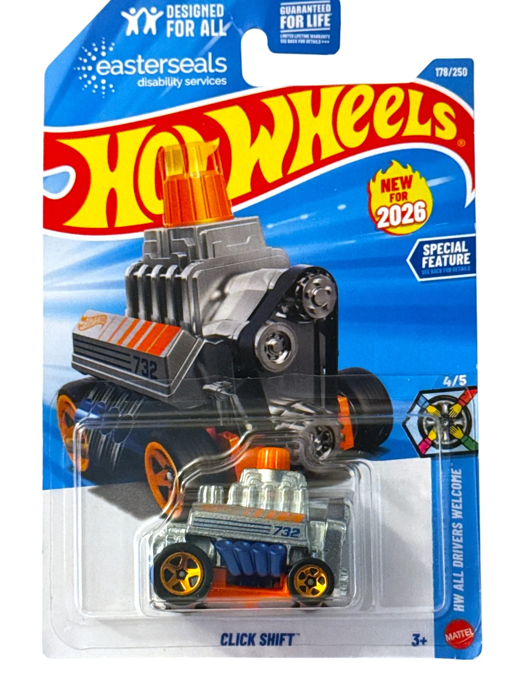 2026 Hot Wheels Click Shift 178/250 HW All Drivers Welcome 4/5