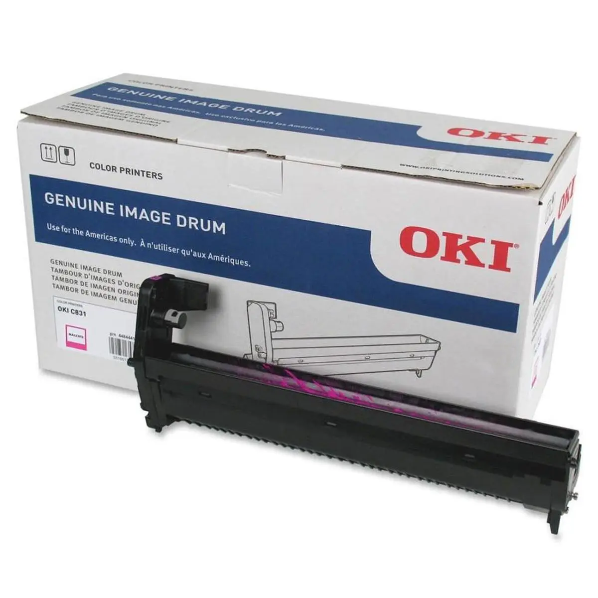 OKI Data Magenta Imaging Drum - C831 Series Printers Compatible, 30,000 Pages Yield, Innovative Cartridge Architecture, Easy to Install, Proactive Alerts