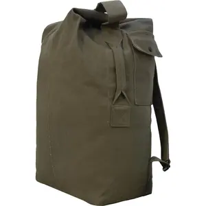 Olive Drab Nomad Canvas Duffle Backpack